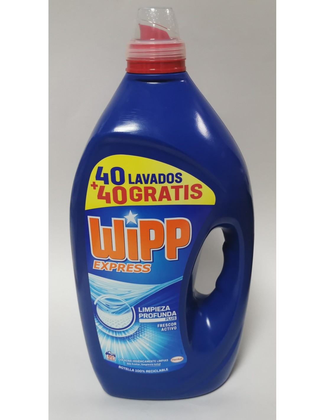 Wipp express limpieza profunda frescor activo 40 lavados + 40 gratis